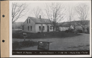 Herbert D. Peeso, house and barn, Belchertown, Mass., Nov. 28, 1932