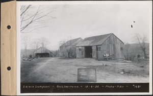 Lewis Lampson, barns, Belchertown, Mass., Dec. 6, 1932