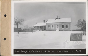Anna Boyaji, homeplace, Pelham, Mass., Dec. 20, 1932