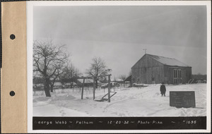 George Webb, barn and chicken house, Pelham, Mass., Dec. 20, 1932
