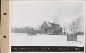 John Colton, house and garage, Pelham, Mass., Dec. 20, 1932