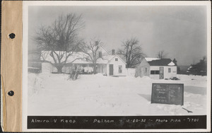 Almira V. Keep, house and shed, Pelham, Mass., Dec. 20, 1932