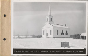 Congregational Church, church, Pelham, Mass., Dec. 20, 1932