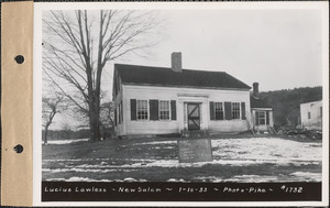 Lucius Lawless, house, New Salem, Mass., Jan. 16, 1933