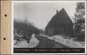 Edith Murdock, house and garage, New Salem, Mass., Jan. 16, 1933