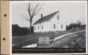 Town of New Salem, schoolhouse, New Salem, Mass., Jan. 16, 1933