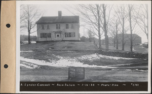 A. Lyndon Cornwell, house and barn, New Salem, Mass., Jan. 16, 1933