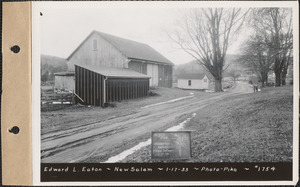 Edward L. Eaton, barn and garage, New Salem, Mass., Jan. 17, 1933