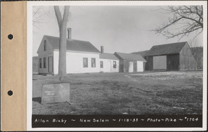 Allen Bixby, house and barn, New Salem, Mass., Jan. 18, 1933