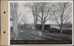 Leroy D. Oliver, garage and shed, New Salem, Mass., Jan. 24, 1933