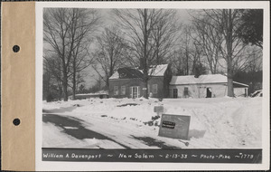 William A. Davenport, house and chicken house, New Salem, Mass., Feb. 13, 1933