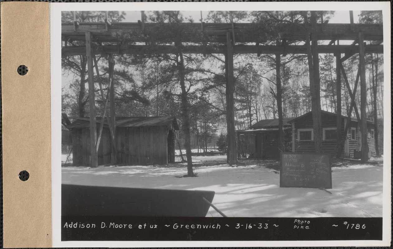 Addison D. Moore and wife, cottage, etc., Greenwich, Mass., Mar. 16, 1933