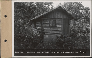 Proctor J. Shaw, cabin, Shutesbury, Mass., June 9, 1933