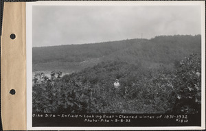 Dike site, looking east, cleared winter of 1931-1932, Enfield, Mass., Sep. 8, 1933