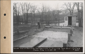 Lower end of beach and pool sections, sluicing test bin, Enfield, Mass., Nov. 24, 1933