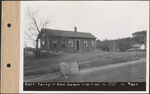 Bert Terry, house, New Salem, Mass., Dec. 7, 1933