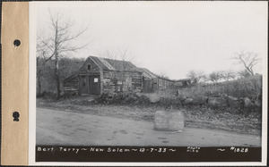 Bert Terry, barn and chicken houses, New Salem, Mass., Dec. 7, 1933