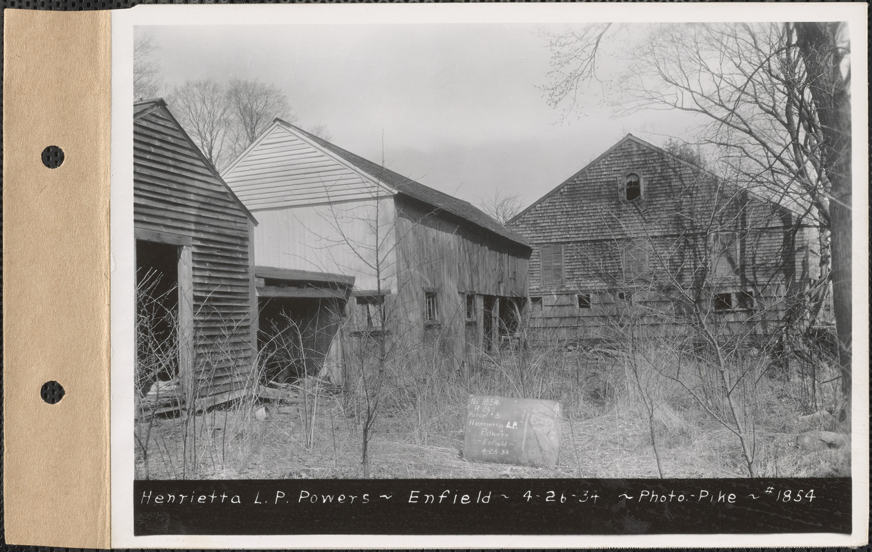 Henrietta L. P. Powers, Barn, Enfield, Mass., Apr. 26, 1934 - Digital ...