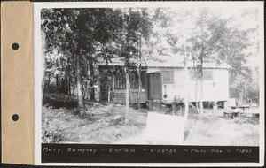 Mary Dempsey, camp, Train Pond, Enfield, Mass., June 28, 1934