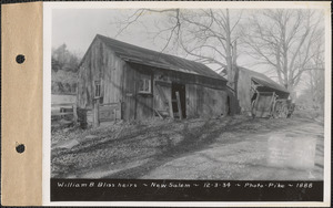 William B. Bliss heirs, sheds, New Salem, Mass., Dec. 3, 1934