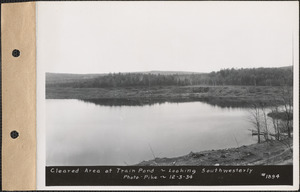 Cleared area at Train Pond, looking southwesterly, Enfield, Mass., Dec. 3, 1934