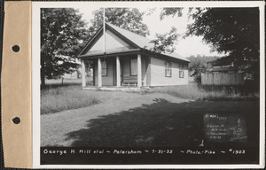 George H. Hill et al., old schoolhouse, Petersham, Mass., July 31, 1935