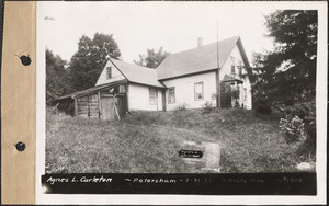 Agnes L. Carleton, house, Petersham, Mass., July 31, 1935