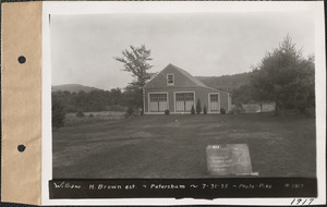 William H. Brown estate, garage, Petersham, Mass., July 31, 1935