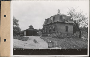 Nellie L. Dorow, house and garage, Petersham, Mass., July 31, 1935