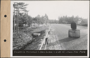 Eugenie Marshall, culvert, New Salem, Mass., Oct. 24, 1935