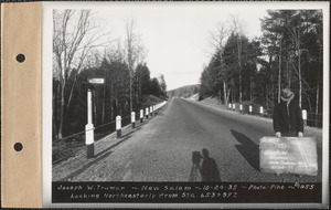 Joseph W. Truman, looking northeasterly from station 653+95, property abutting highway, New Salem, Mass., Oct. 24, 1935