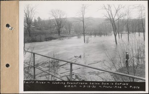 Swift River - downstream from dam at Enfield, Mass., Mar. 19, 1936