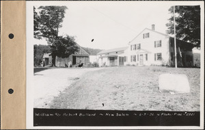 William and Robert Bullard, house and barn, New Salem, Mass., June 5, 1936