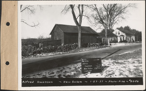 Alfred Swanson, house and barn, New Salem, Mass., Jan. 27, 1937