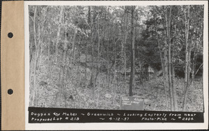 Duggan and Maher, looking easterly from near proposed lot #219, Greenwich, Mass., Apr. 12, 1937