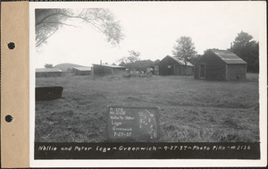 Nellie and Peter Lego, henhouses, Greenwich, Mass., Sep. 27, 1937