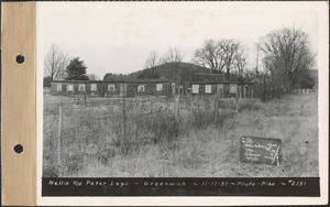 Nellie and Peter Lego, henhouses, Greenwich, Mass., Nov. 17, 1937