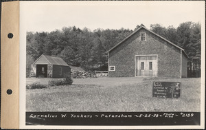 Cornelius W. Yonkers, barn and garage, Petersham, Mass., May 25, 1938