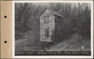 Charles F. Frost, workshop, Pelham, Mass., Dec. 10, 1938