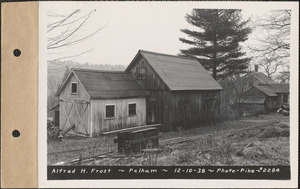 Alfred H. Frost, barn and shed, Pelham, Mass., Dec. 10, 1938