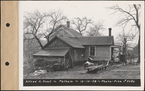 Alfred H. Frost, house and shed, Pelham, Mass., Dec. 10, 1938