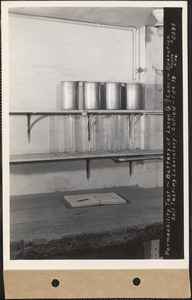 Permeability test, battery of large 6" cans in operation, soil testing laboratory, Enfield, Mass., Jan. 24, 1939
