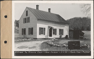 Alfred and Minnie Cook, house and shed, New Salem, Mass., May 11, 1939