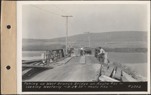Taking up West Branch Bridge on Route #21, Quabbin Reservoir, Mass., Aug. 24, 1939
