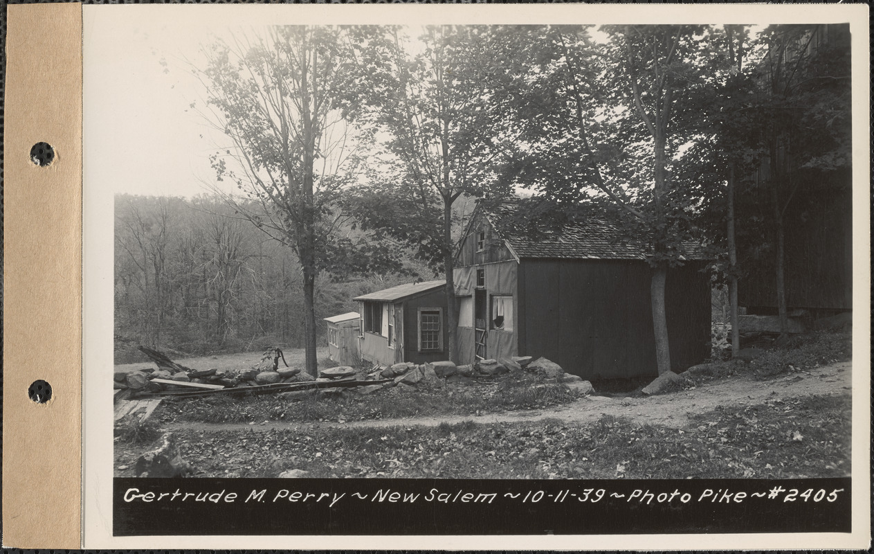 Gertrude M. Perry, shed, New Salem, Mass., Oct. 11, 1939 - Digital ...