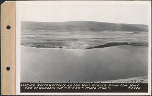 Looking northwesterly up the West Branch from west end of Quabbin Hill, Quabbin Reservoir, Mass., Nov. 3, 1939