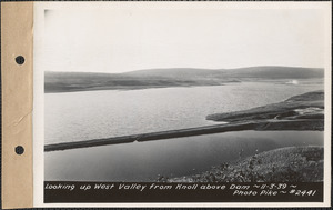 Looking up West Valley from knoll above dam, Quabbin Reservoir, Mass., Nov. 3, 1939