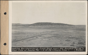 Looking northeasterly from knoll near Old Randall Farm, east side of Route #21, Quabbin Reservoir, Mass., Nov. 14, 1939
