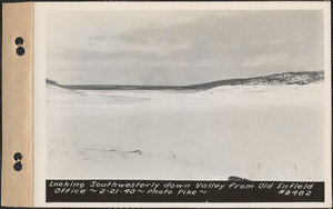 Looking southwesterly down valley from old Enfield office, Enfield, Mass., Feb. 21, 1940