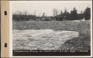 Inspection group at shaft 11A, Quabbin Reservoir, Mass., Apr. 3, 1940